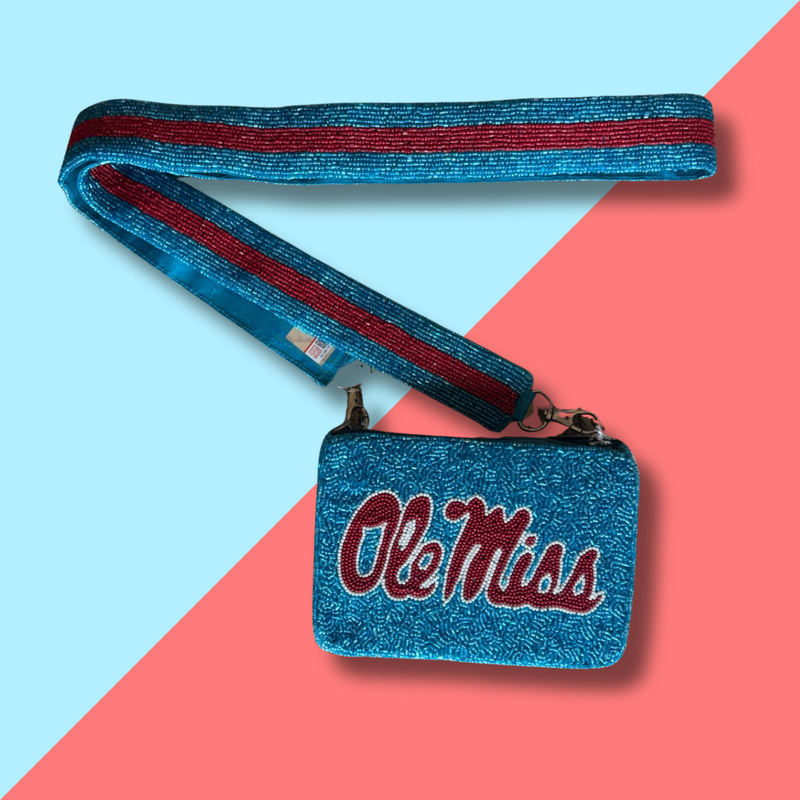 Ole Miss Stadium Approved Crossbody - Powder Blue
