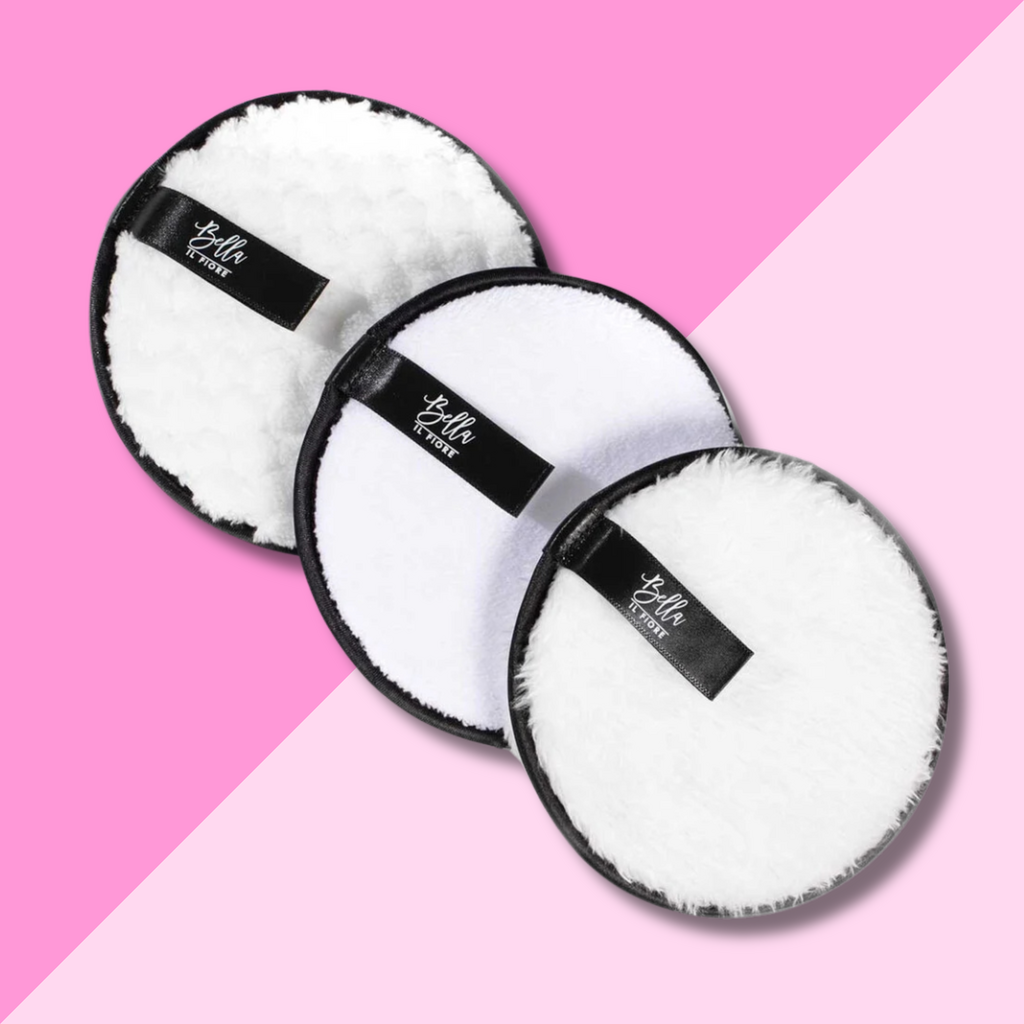 3pc Face Cleansing Pad - White/Black