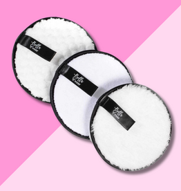 3pc Face Cleansing Pad - White/Black