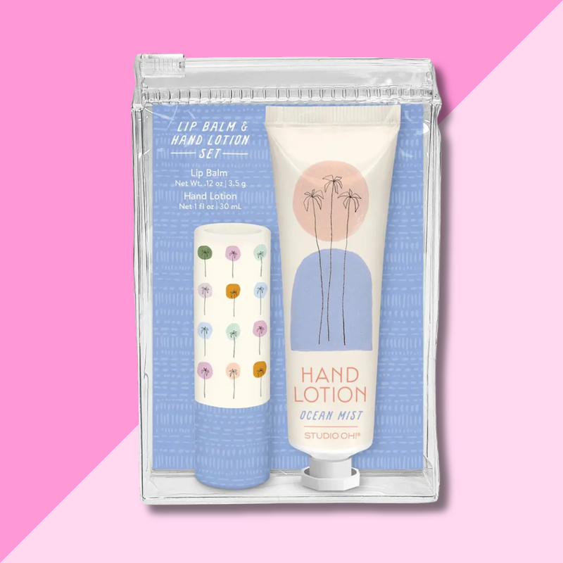 Dotted Palms Lip Balm & Hand Lotion Set