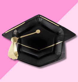 Graduation Cap Shaped Paper Plate