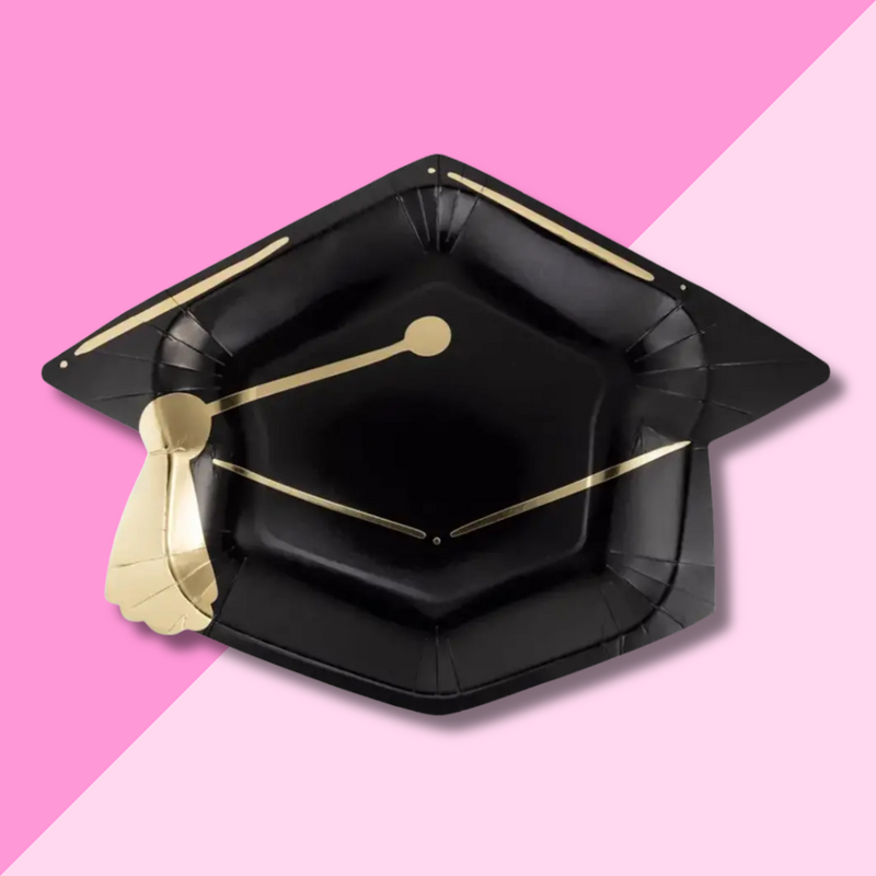 Graduation Cap Shaped Paper Plate
