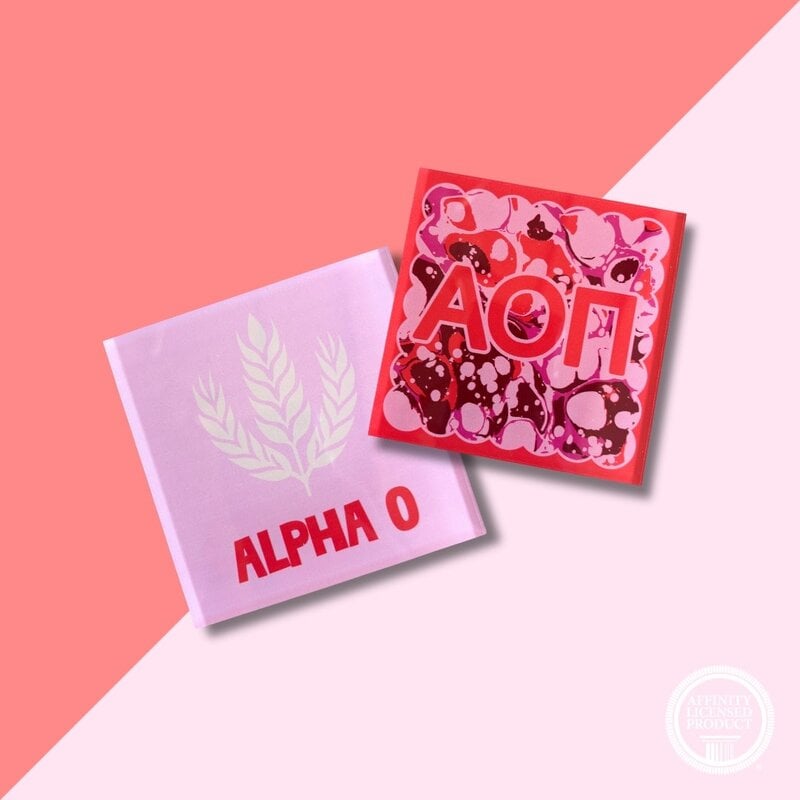 AOPI Marbled Square Coaster
