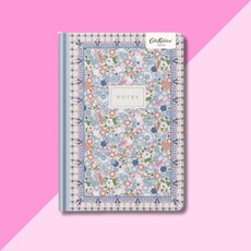 Cream Dreamy Ditsy Check Hardback Notebook
