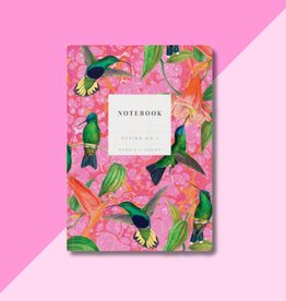 Marble Hummingbirds Paperback Notebook