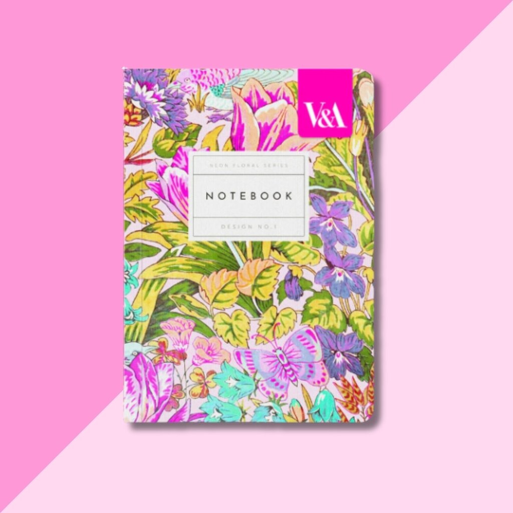 Neon Floral Tulip Notebook