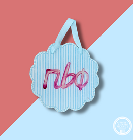 PBP Striped Acrylic Door Hanger