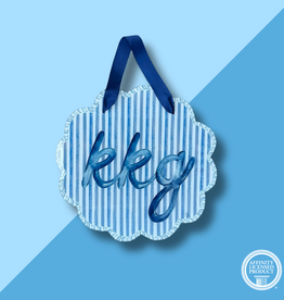 KKG Striped Acrylic Door Hanger