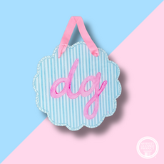 DG Striped Acrylic Door Hanger