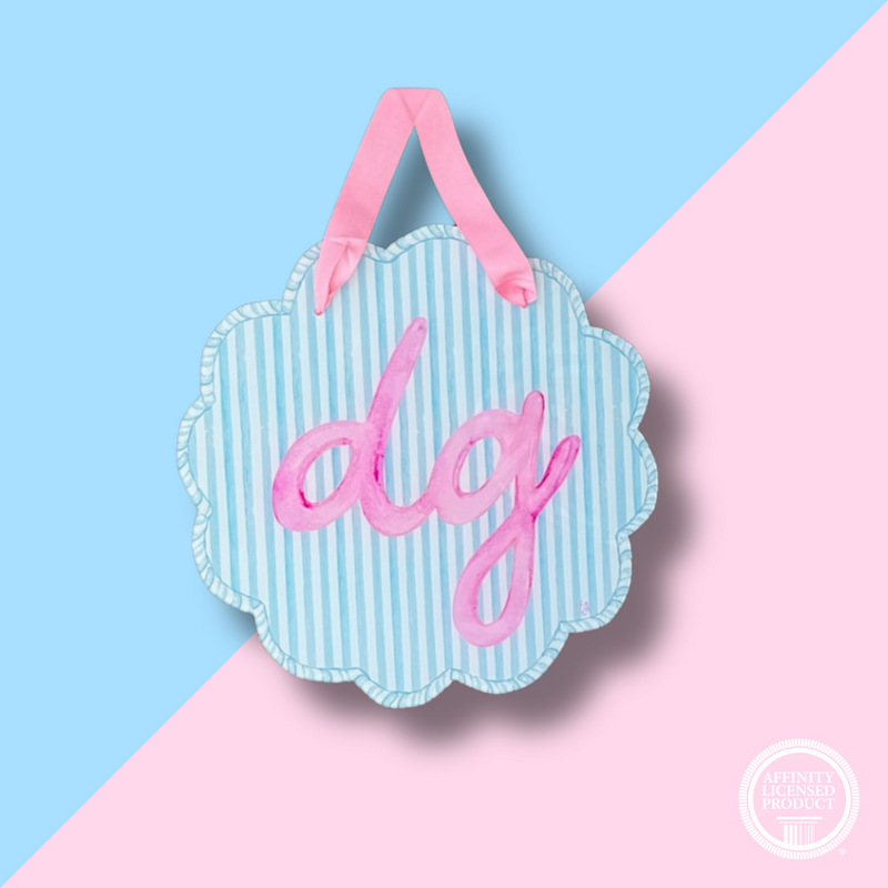 DG Striped Acrylic Door Hanger
