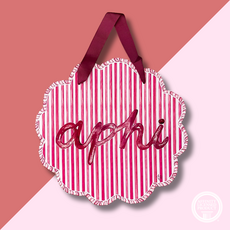 APHI Striped Acrylic Door Hanger