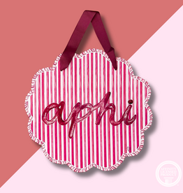 APHI Striped Acrylic Door Hanger