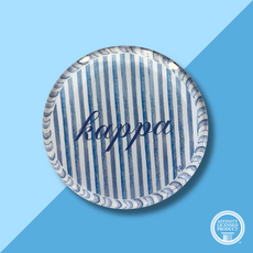 KKG Striped Round Acrylic Coaster