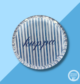 KKG Striped Round Acrylic Coaster