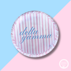 DG Striped Round Acrylic Coaster