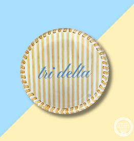 DDD Striped Round Acrylic Coaster
