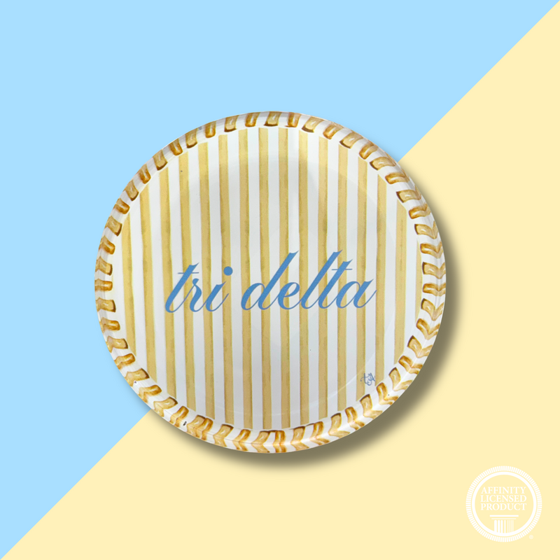 DDD Striped Round Acrylic Coaster