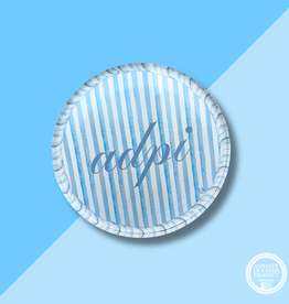 ADPI Striped Round Acrylic Coaster
