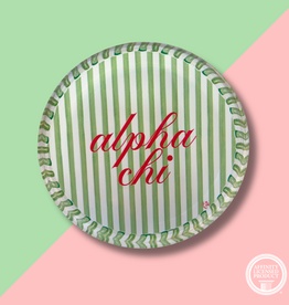 AXO Striped Round Acrylic Coaster