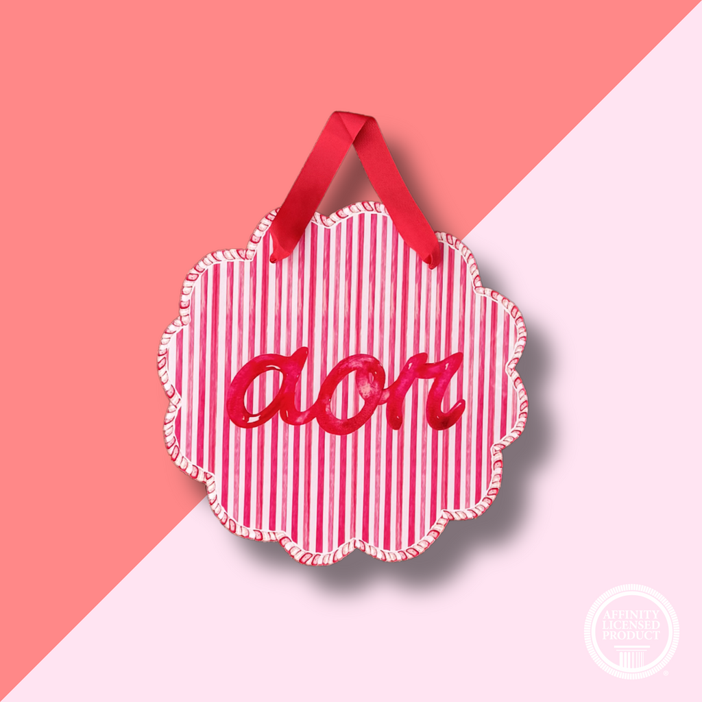 AOPI Striped Acrylic Door Hanger