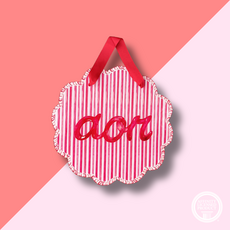 AOPI Striped Acrylic Door Hanger