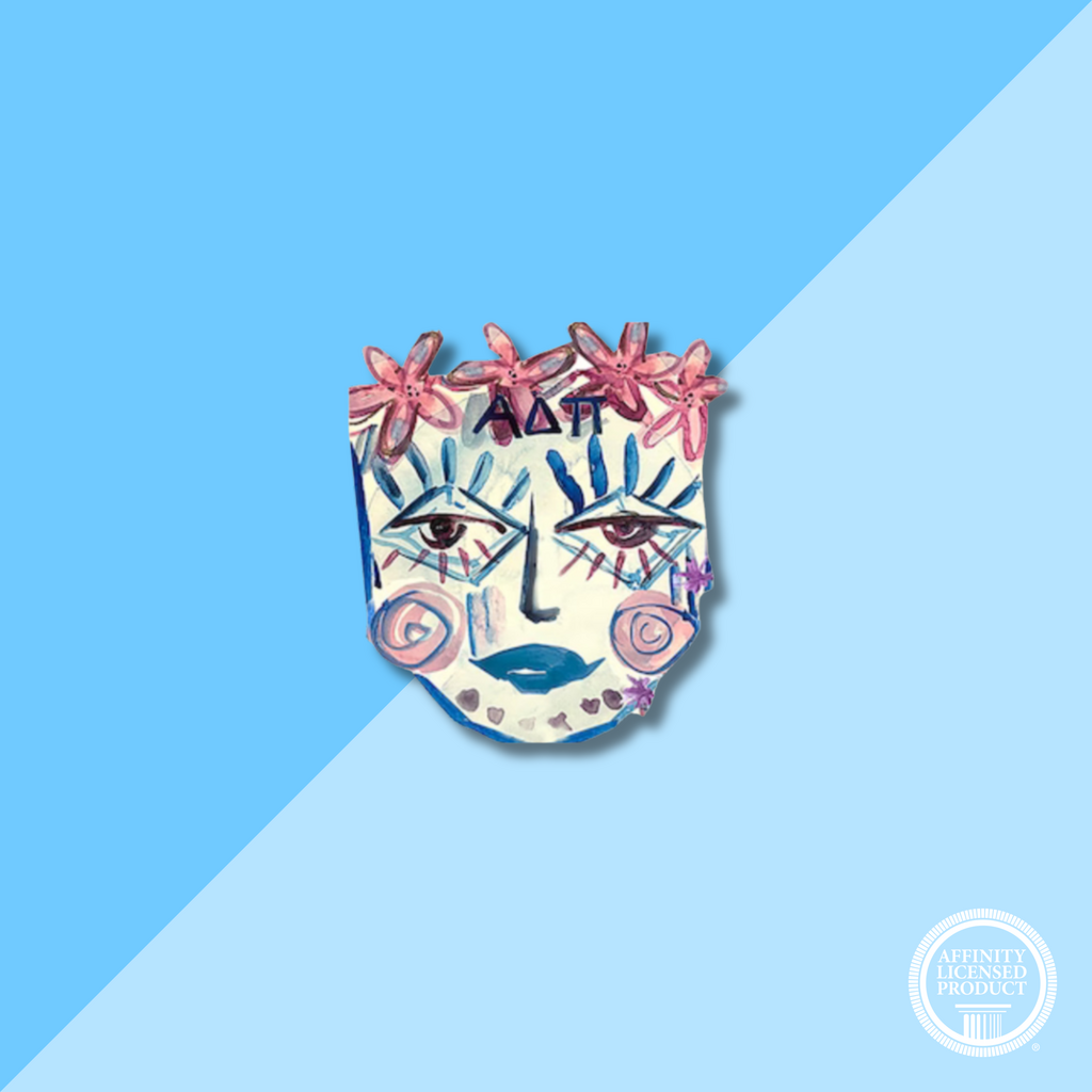 Over The Moon Alpha Delta Pi Sister Decal