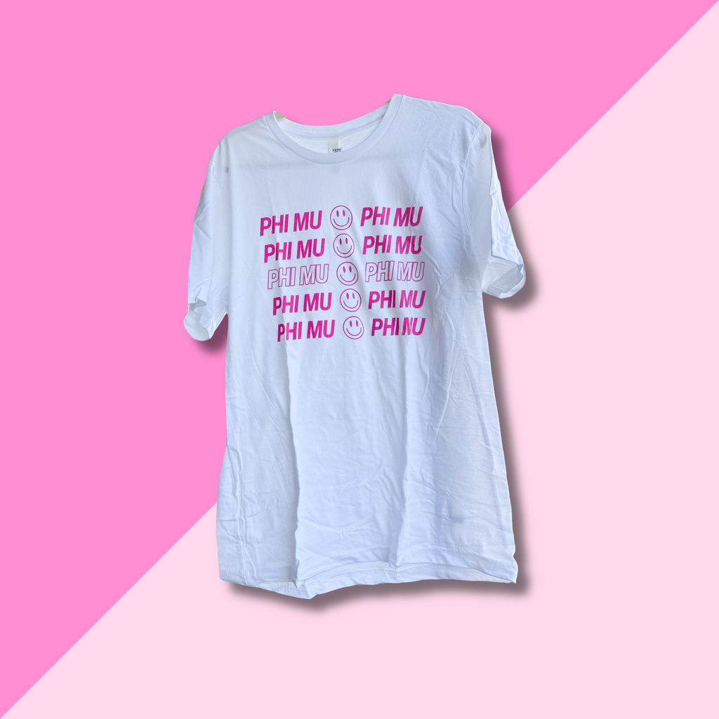 PHI MU Smiley T-shirt