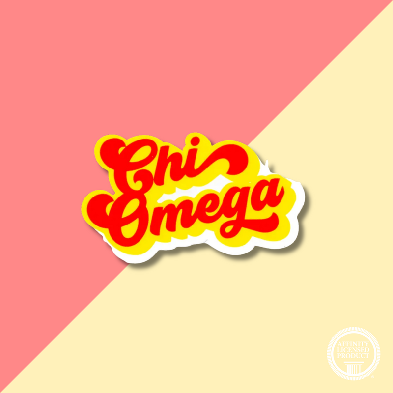 Over The Moon Sorority Retro Decal CHI OMEGA