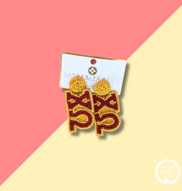 XO Sorority Beaded Earrings