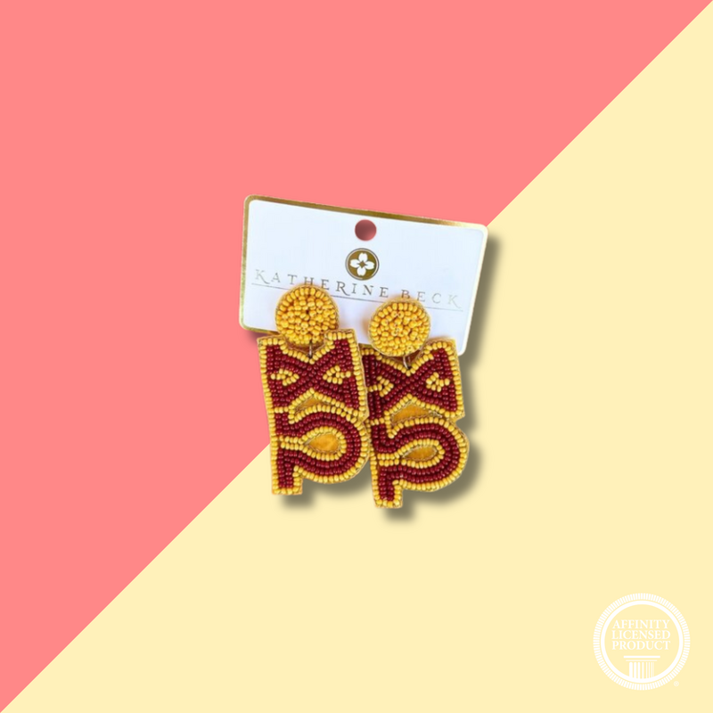 XO Sorority Beaded Earrings