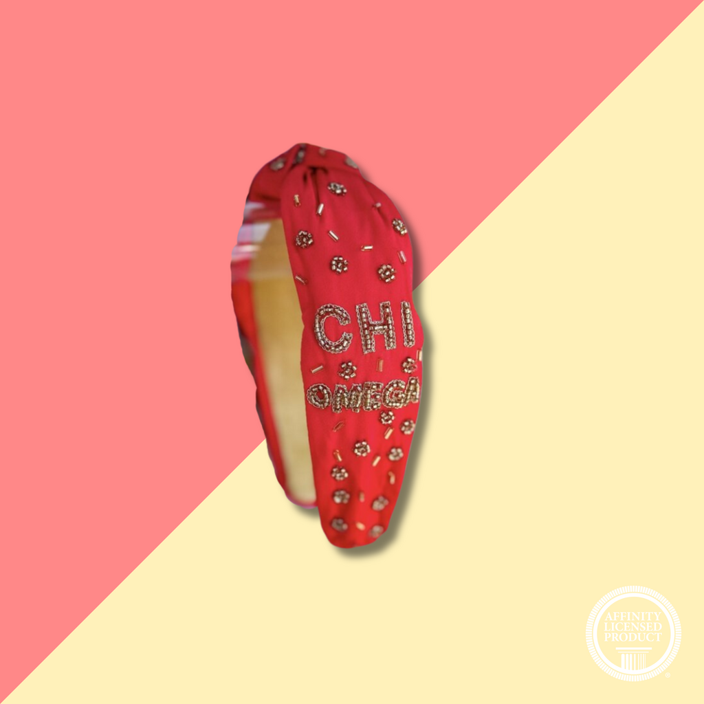 Sorority Beaded Headband - Chi O