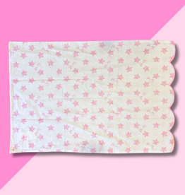 PHI MU Sateen Scalloped Pillowcase