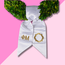 PHI MU Wreath Sash