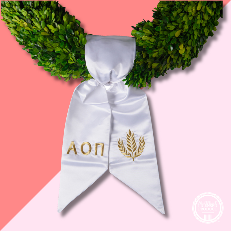 AOPI Wreath Sash