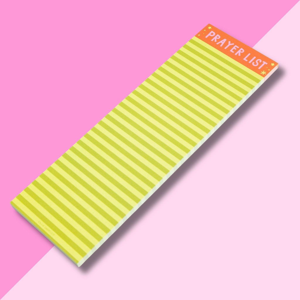 Green Stripe Prayer List 4x12