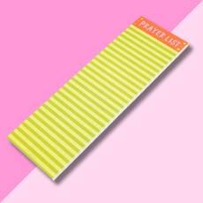 Green Stripe Prayer List 4x12