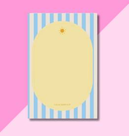 Sunny Stripe Notepad 4x6