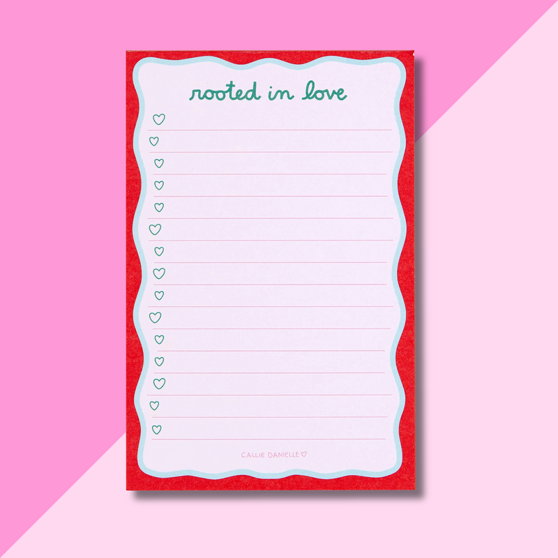 Rooted In Love 4x6 Notepad