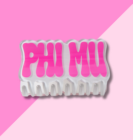 PHI MU Claw Clip