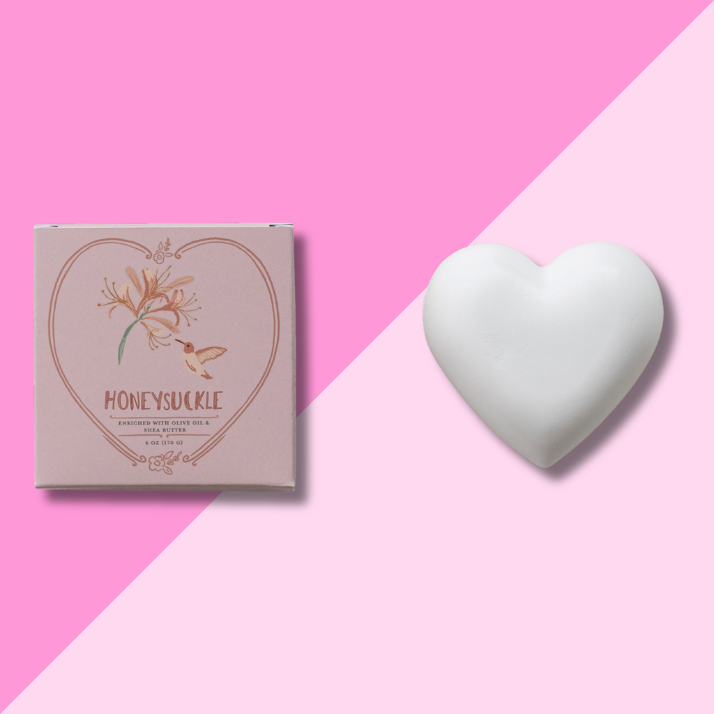 Honeysuckle Heart Shaped Soap