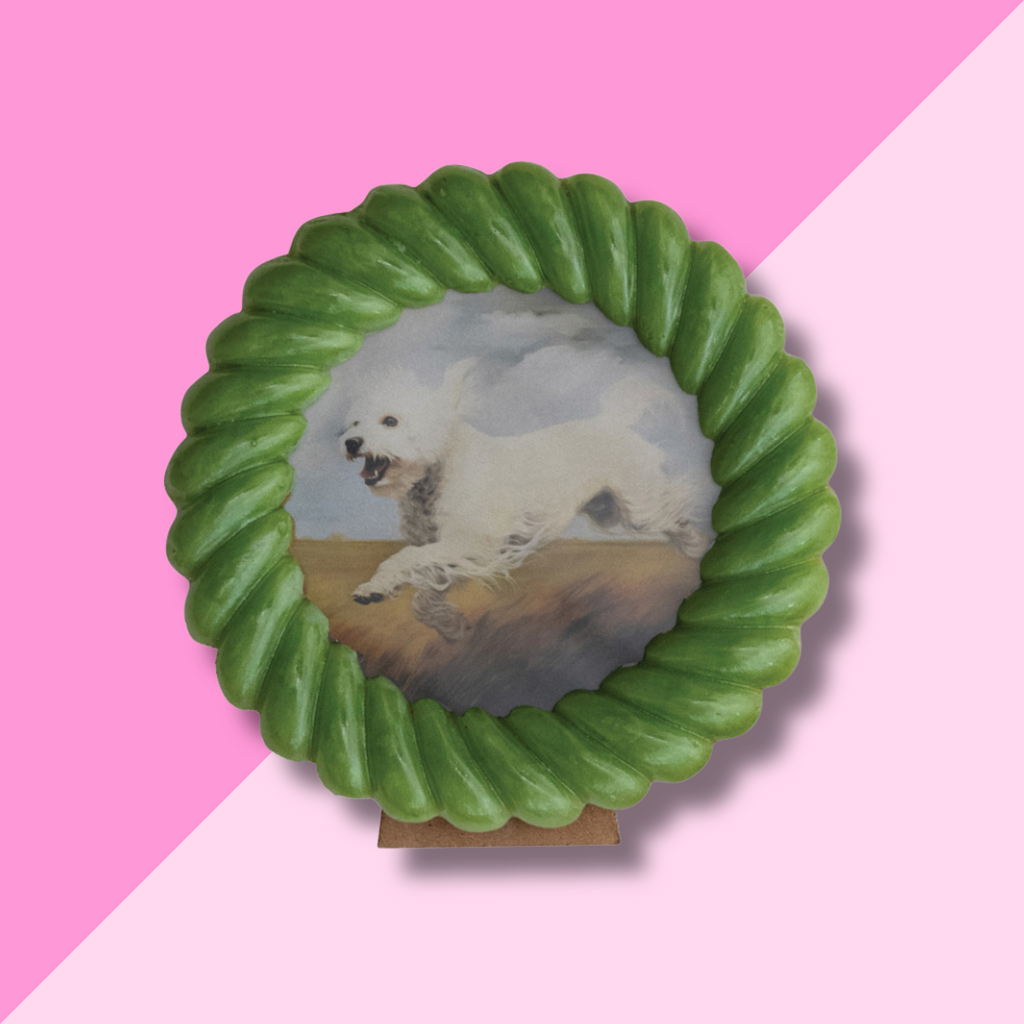 Green Round Resin Photo Frame