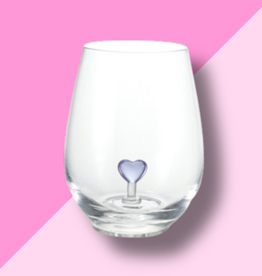 Purple Heart Stemless Wine Glass