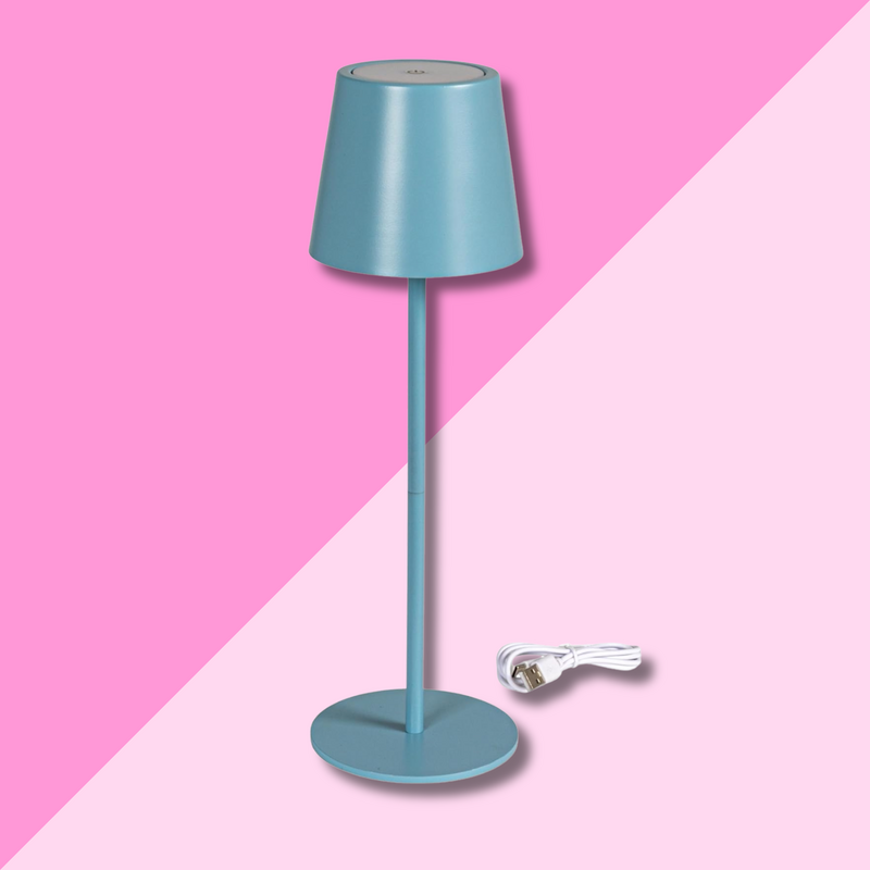 Blue LED Rechargeable Table Touch Lamp
