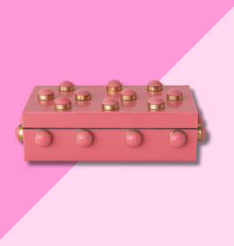 Handmade Pink & Gold Resin Bobbin Box