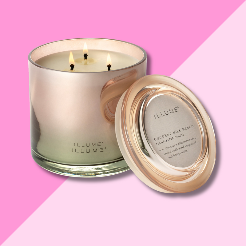Coconut Milk Mango Glass Candle