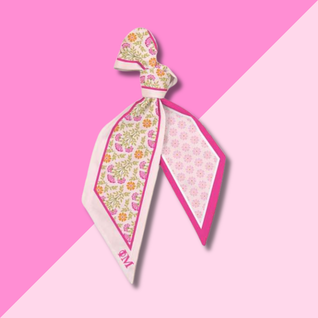 PHI MU Floral Twilly Scarf