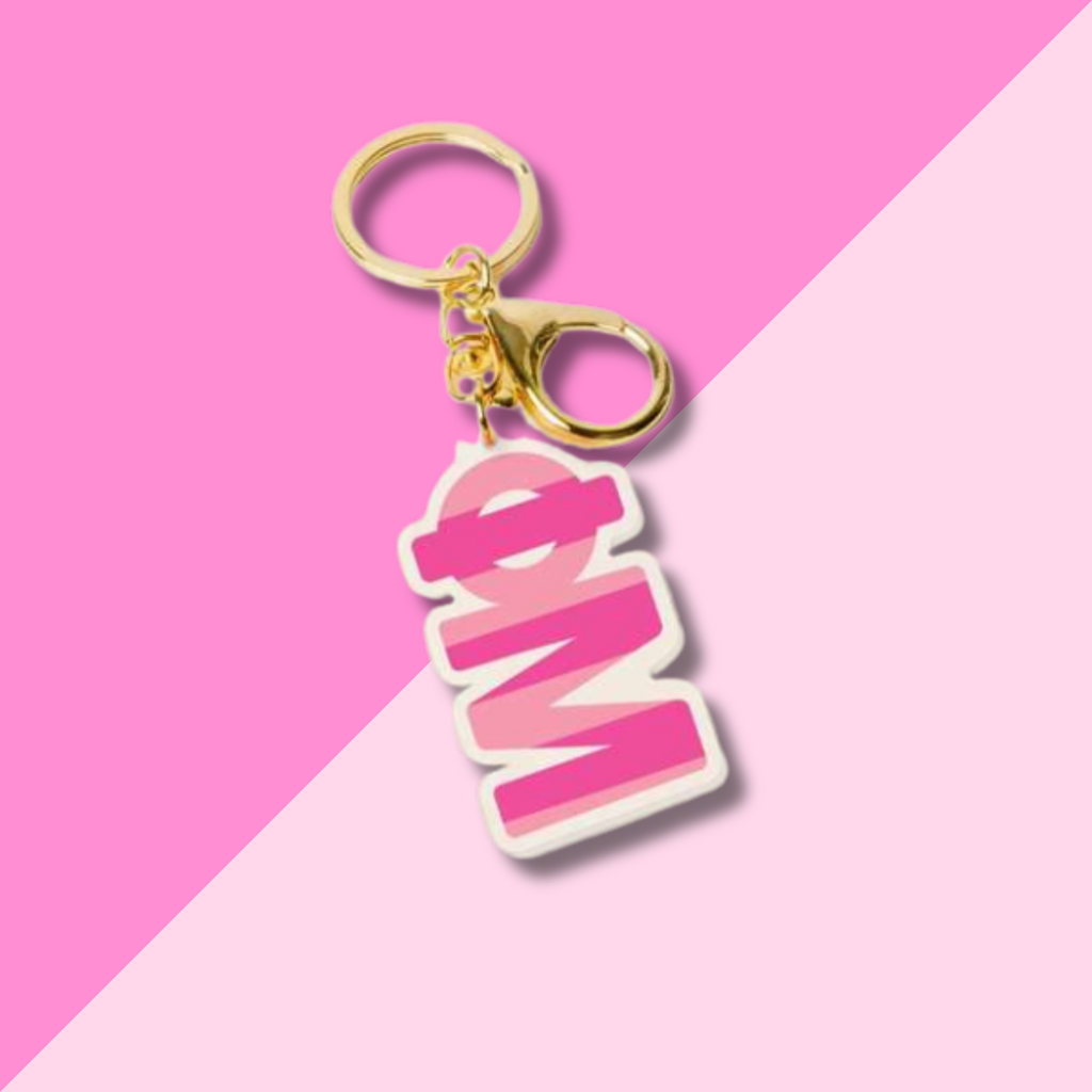 PHI MU Stripe Acrylic Keychain