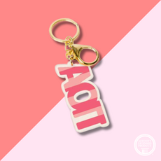 AOPI Stripe Acrylic Keychain