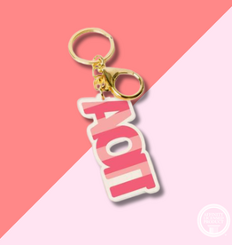 AOPI Stripe Acrylic Keychain