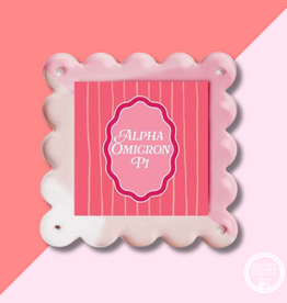 AOPI Scalloped Square Picture Frame